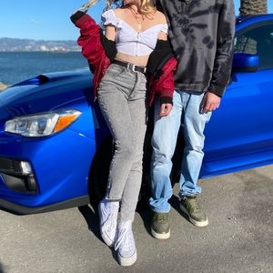 RARE vintage striped jeans